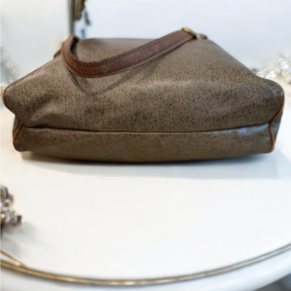 Celine Beige Coated Canvas and Leather Shoulder Bag - Picture 9 of 13